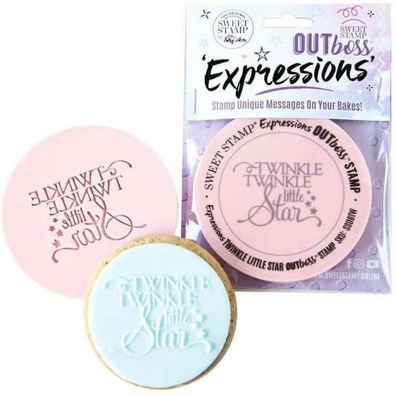 Sweet Stamp by AmyCakes Outboss Plastic Expression Stamp, Twinkle Twinkle Little Star