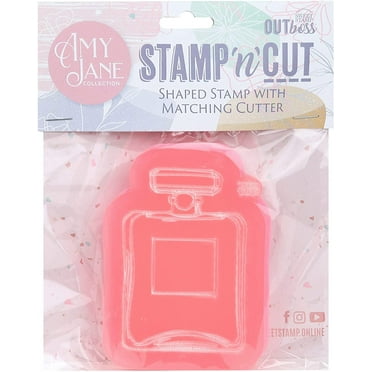 Sweet Stamp by AmyCakes Outboss Plastic Stamp N Cut, Perfume
