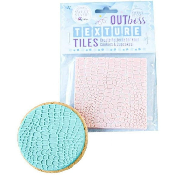 Sweet Stamp by AmyCakes Outboss Plastic Texture Tile, Snake Skin