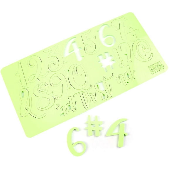 Sweet Stamp by AmyCakes Plastic Curly Numbers and Symbols for Embossing Cakes