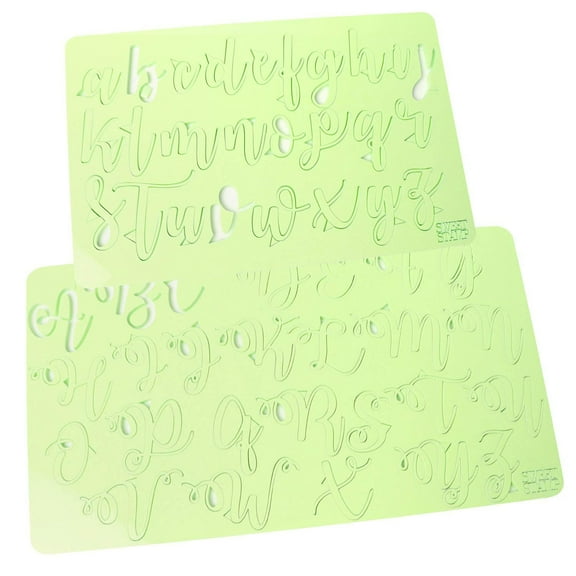 Sweet Stamp by AmyCakes Plastic Curly Uppercase and Lowercase Letters for Embossing Cakes