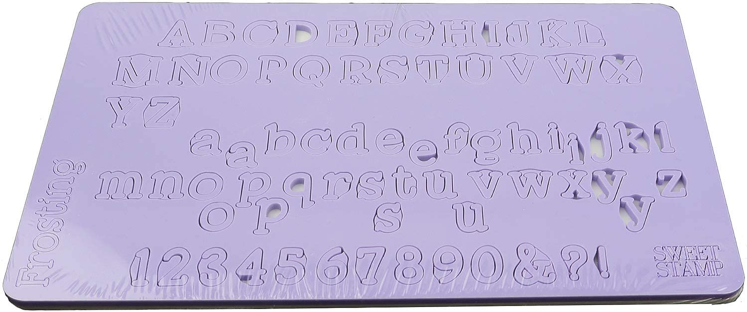 Sweet Stamp by AmyCakes Plastic Frosting Numbers, Symbols and Letters