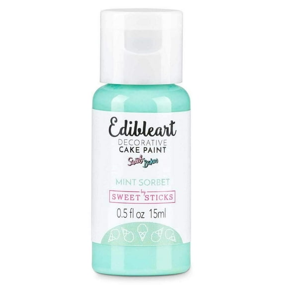 Sweet Sticks Edible Art Decorative Cake Paint 0.5 Ounce 15 Milliliters, MINT SORBET