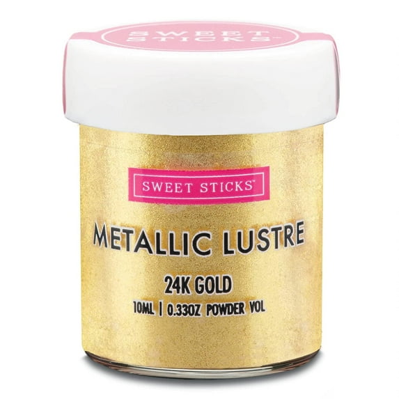 Sweet Sticks Metallic Luster Dust Color Powder, 4 Grams "24K Gold"