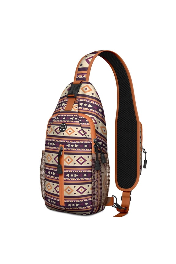 Sweet Strawberries Sling Backpack with Fresh Red Berry Prints – Water-Resistant Multipurpose Crossbody Shoulder Bag with Large Front Zip, Mesh Side Pockets, Adjustable Strap, Ideal for Tra