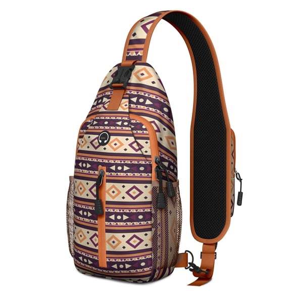 Sweet Strawberries Sling Backpack with Fresh Red Berry Prints – Water-Resistant Multipurpose Crossbody Shoulder Bag with Large Front Zip, Mesh Side Pockets, Adjustable Strap, Ideal for Tra