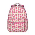 thumbnail image 1 of Sweet Strawberry Design Backpack for School & Everyday Use - Trendy College Bag for Students, Durable Laptop Backpack, Sweet Strawberry Print, Perfect Gift for Her, 1 of 6