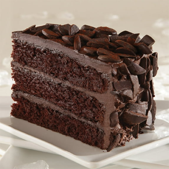 Sweet Street, 14 Slice Chocolate Thunder Cake Iced 3 Layer Trans Fat Free, 4 lb. (2 Count)