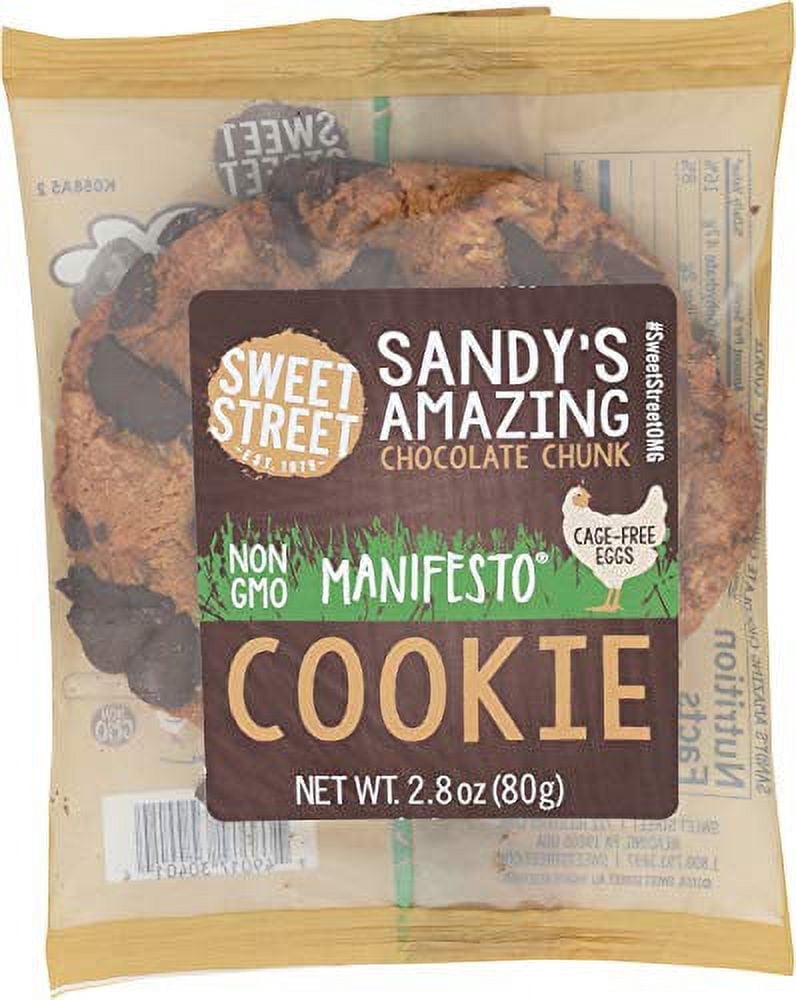 Sweet Street Sandys Amazing Chocolate Chunk Manifesto Cookie, 2.8 Ounce - 48 per case.