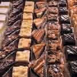 Sweet Street Square Petits Fours Cake - Variety Pack Bar -- 4 per case.