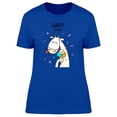 thumbnail image 1 of Sweet Sugar Giraffe W/ Ice Cream T-Shirt Women -Image by Shutterstock, Female x-Large, 1 of 2
