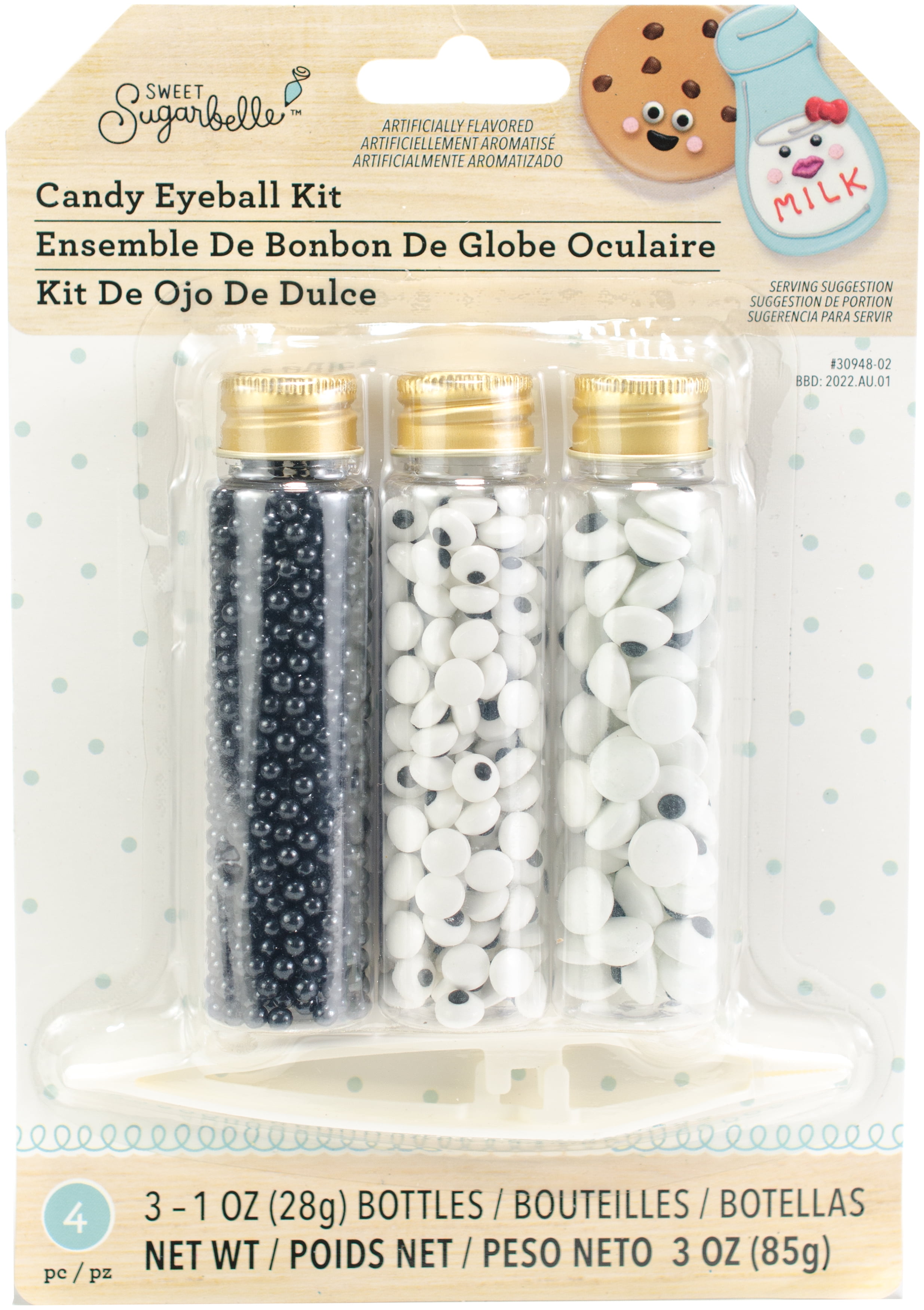 Sweet Sugarbelle Decorating Candy Kit 1oz 3/Pkg Eyeballs