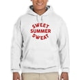 thumbnail image 1 of Sweet Summer Sweat Quote Hoodie Men -GoatDeals Designs, Male Small, 1 of 4