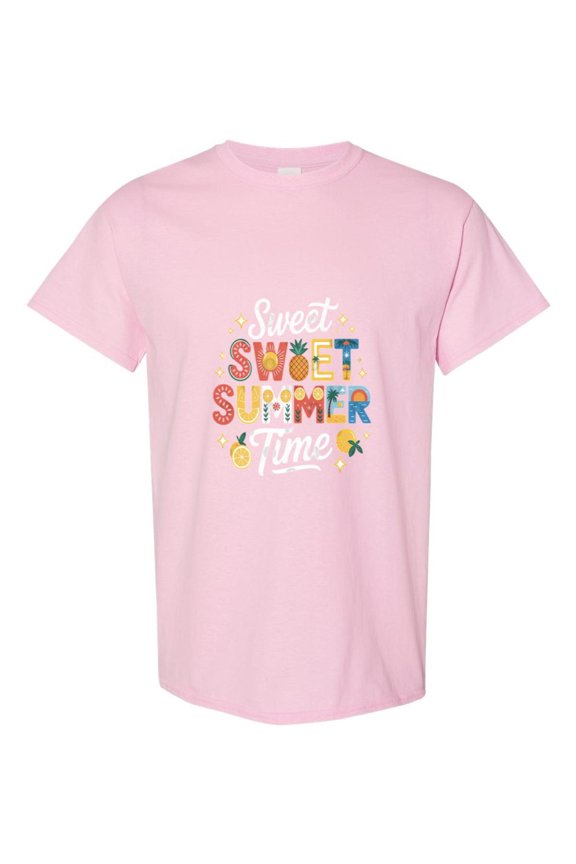 Sweet Summer Time Beach Vibes Tropical Vacation Graphic T-Shirt, for men & women, up to size 5XL