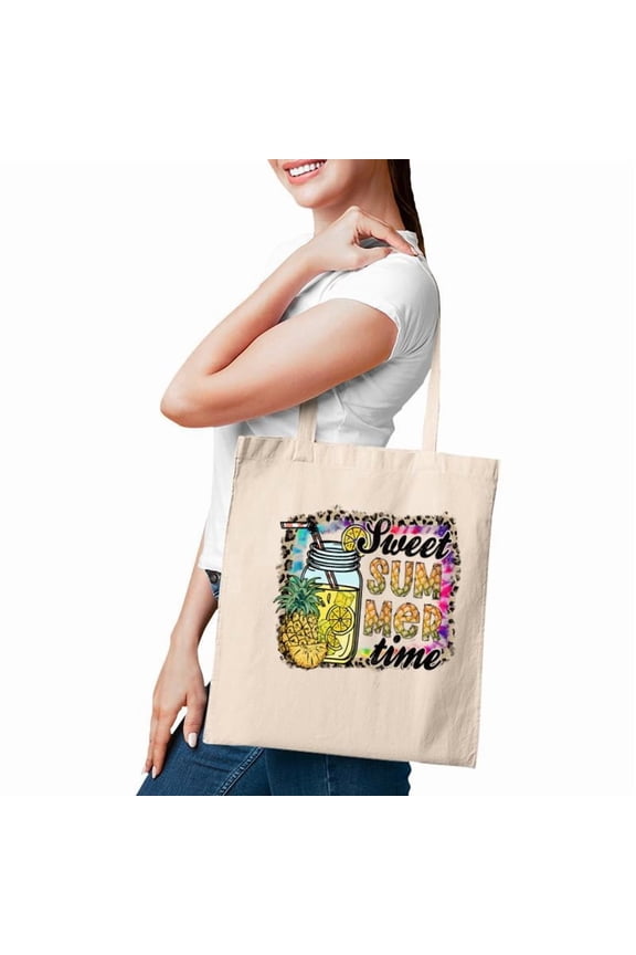 Sweet Summer Time For You Retro Summer Beach Tote Bag