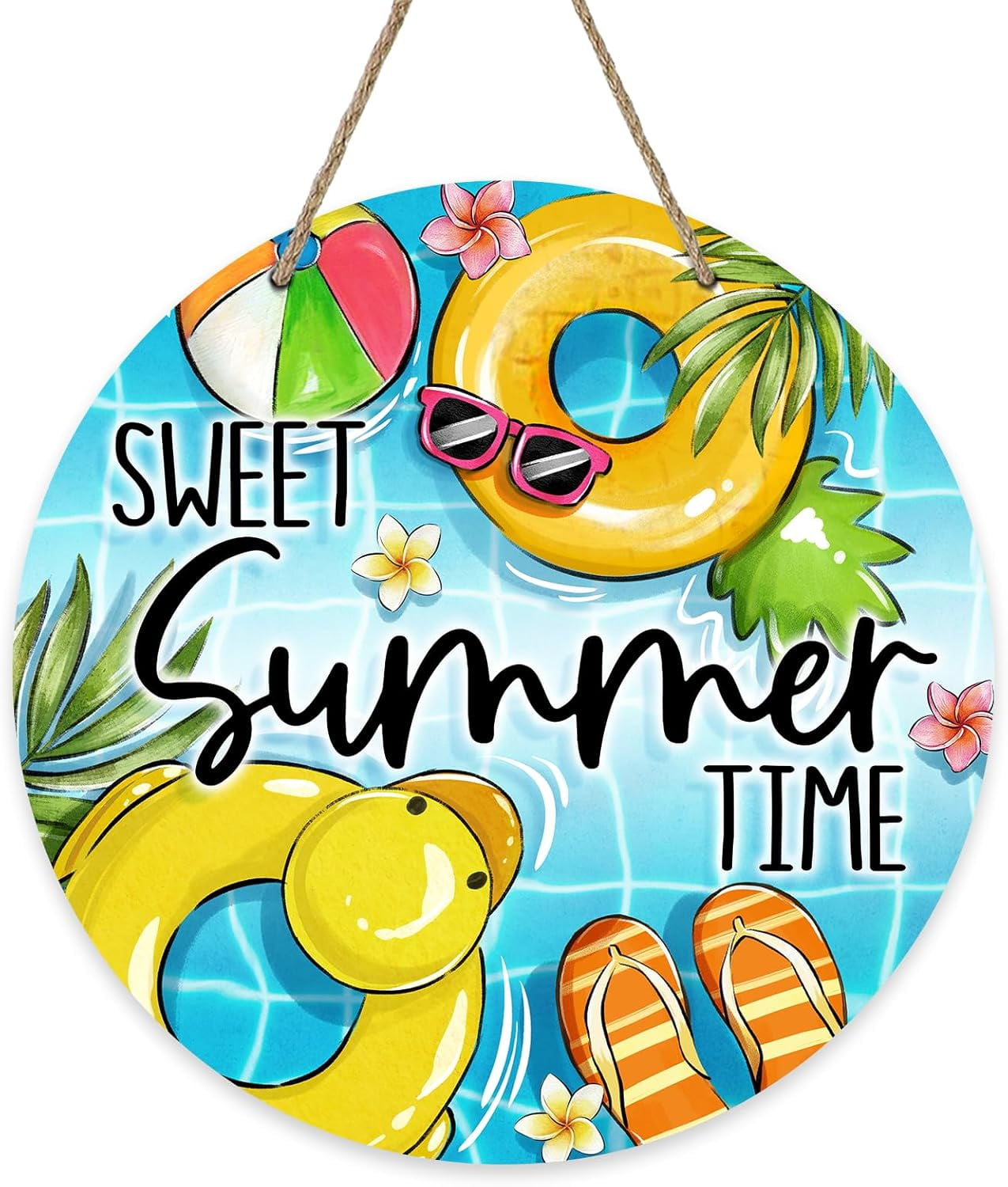 Patriotische Gartenflagge 'Welcome 4th Of July' – Mit Flamingo & Schwimmring, Wetterfest, 30,5x45,7 Cm