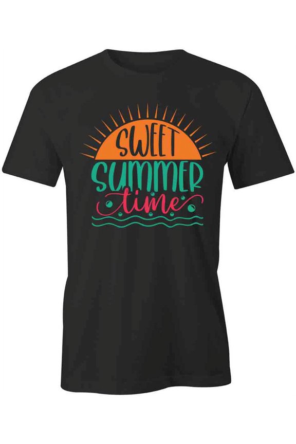Sweet Summer Time T-Shirt | Cool Summertime Black Tee Gift