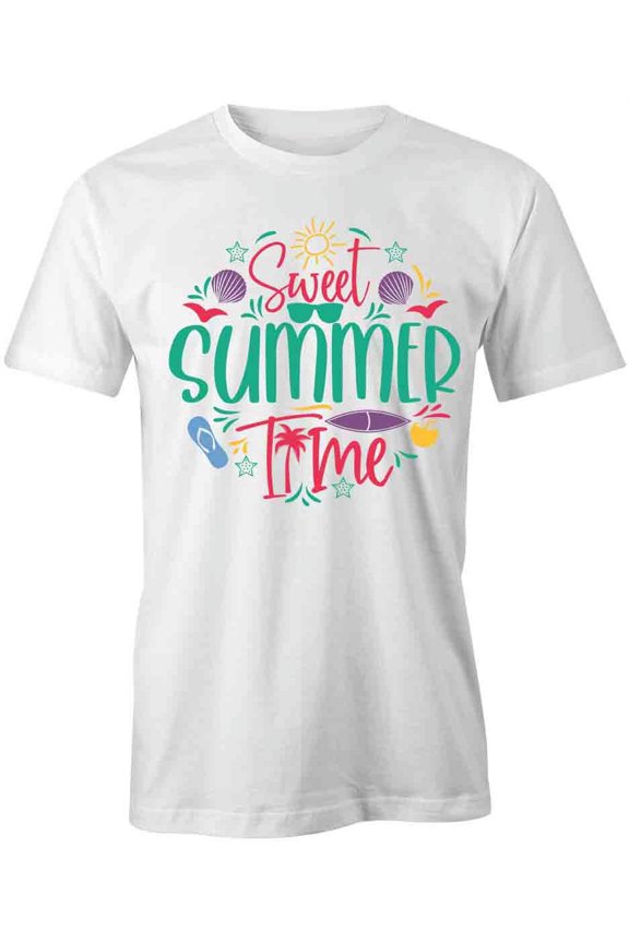Sweet Summer Time T-Shirt | Cool Summertime White Tee Gift