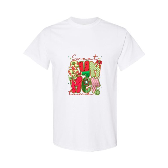 Sweet Summer Time Watermelon Vacation Hawaii Beach Graphic T-Shirt, for men & women, up to size 5XL