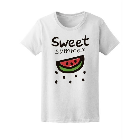 Sweet Summer Watermelon Graphic Tee Women's -Image by Shutterstock