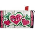 thumbnail image 1 of Sweet Summer Watermelon Mailbox Cover Magnetic Standard Size 21" x 18", Pink Love Heart Melon Decorative Post Letter Box Wrap Decor, Daisy Flower Farmhouse Rustic Garden Yard Outdoor Decoration, 1 of 6