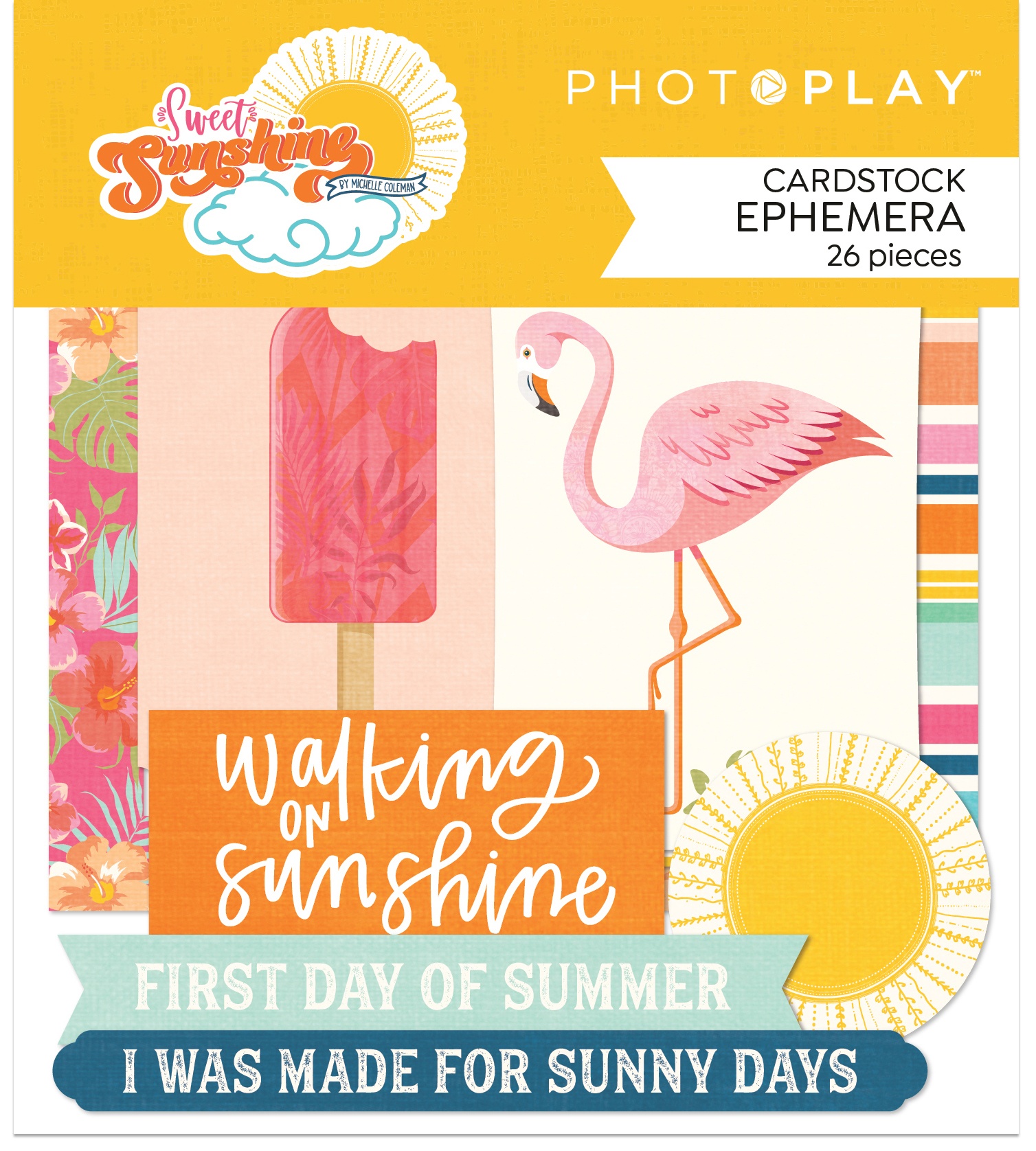 Sweet Sunshine Ephemera Cardstock Die Cuts