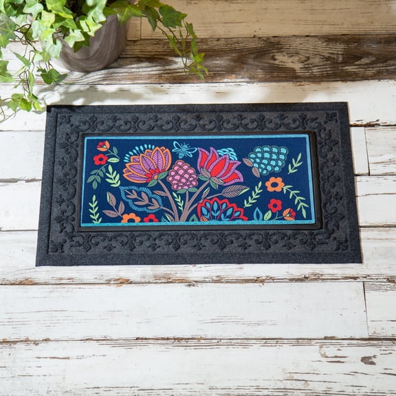 Sweet Surrender Sassafras Switch Mat | Interchangeable Entrance Doormat | Indoor and Outdoor | 22-inches x 10-inches | Non-Slip Backing | All-Season | Low Profile | Home Dcor$$Garden & Patio