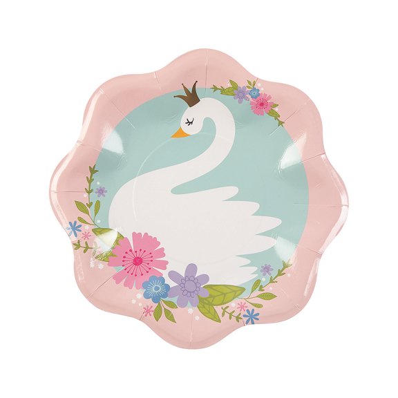 Sweet Swan Dinner Plates (8Pc) - Party Supplies - 8 Pieces