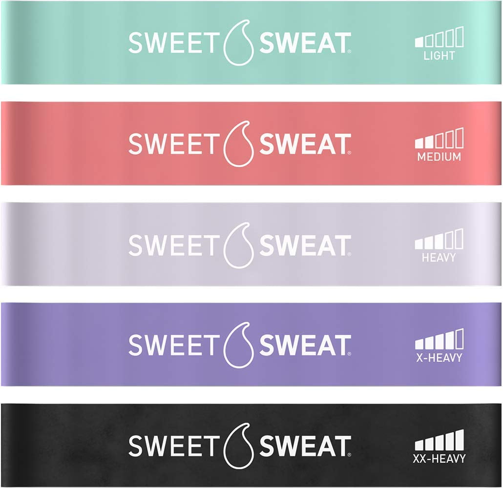Sweet Sweat Mini Loop Resistance Bands - 5 Levels of Resistance