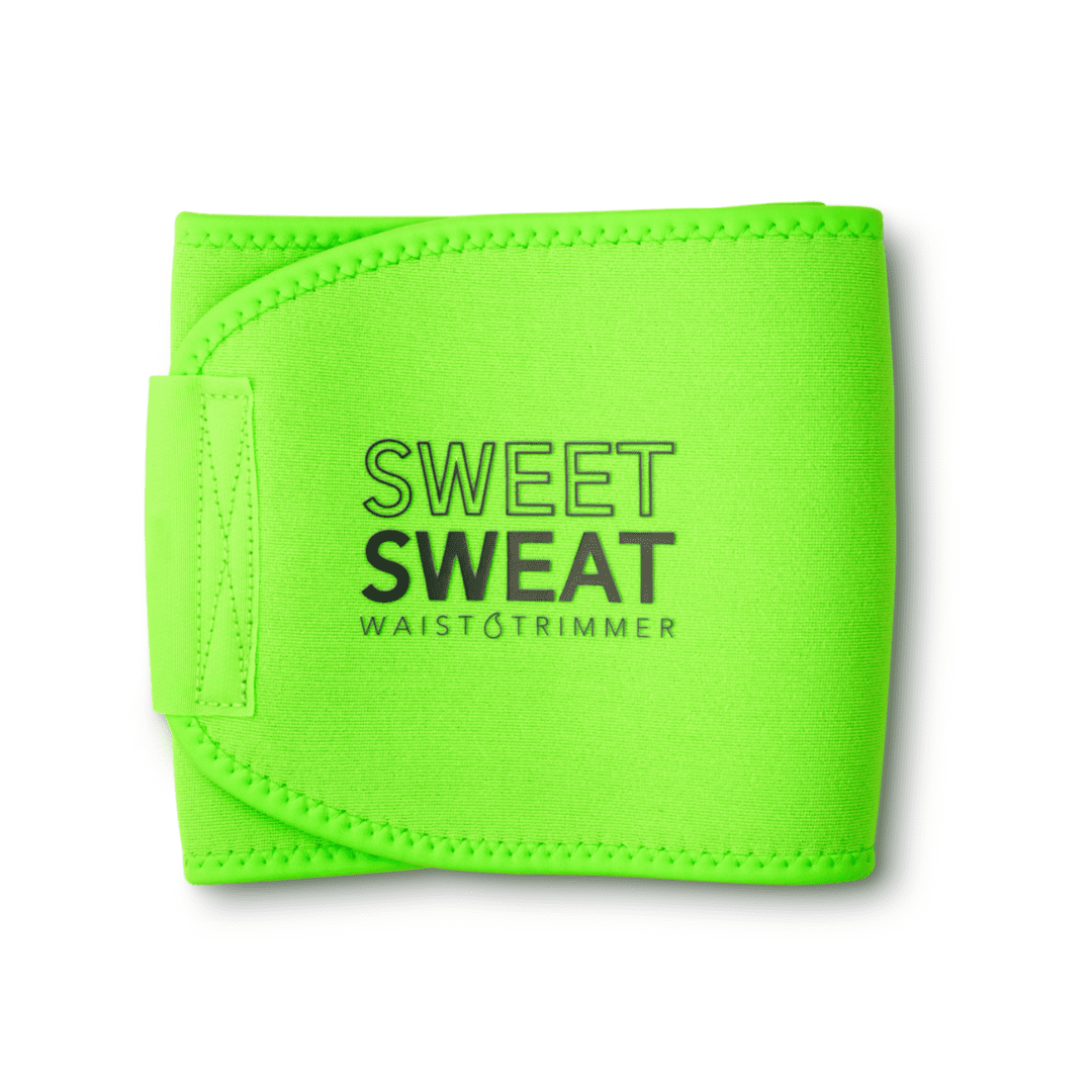 Sweet Sweat Waist Trimmer Neon Green, XXL (60 x 10in) W/ Wash