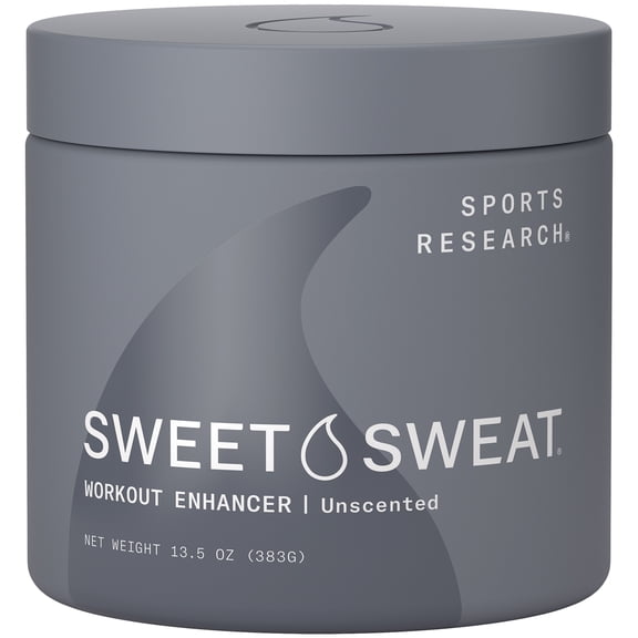 Sweet Sweat Unscented XL Jar Workout Enhancer Gel Maximize Your Exercise 13.5 oz
