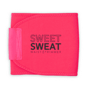 Sweet Sweat Waist Trimmer - Neon Pink | Premium Waist Trainer Belt for Men & Women (Medium)