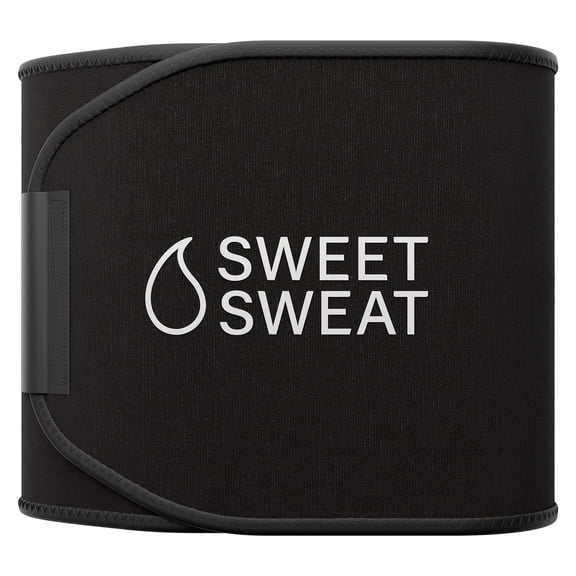 Sweet Sweat Waist Trimmer XC - Black/White Medium (41 x 9in)