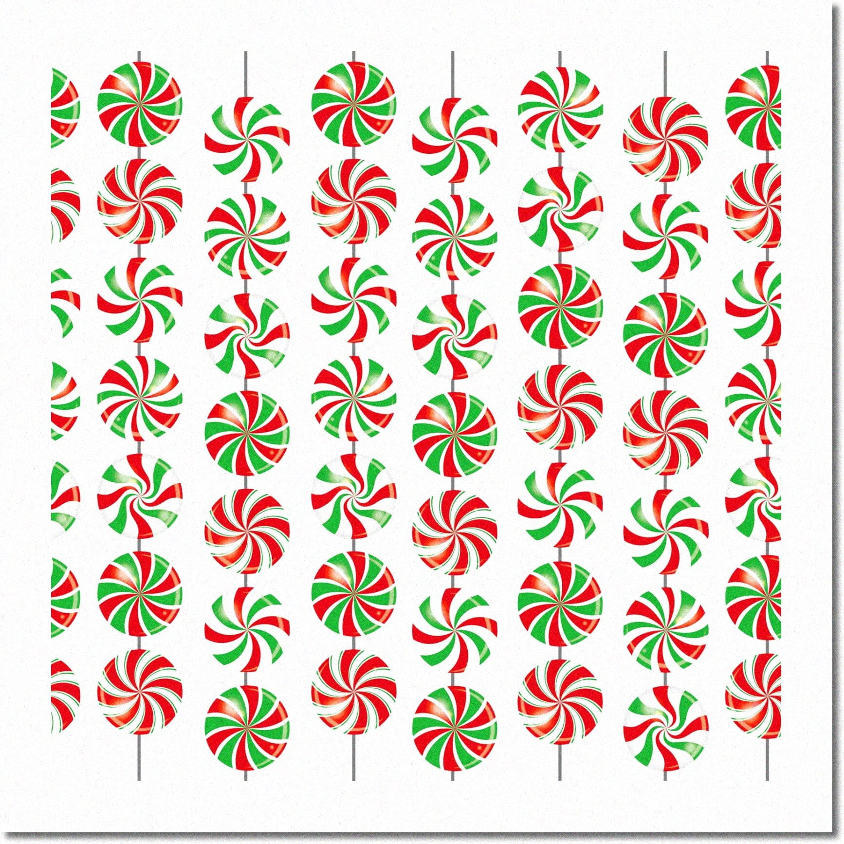 Sweet Swirls Candy Party Pack - Festive Hanging Peppermint Swirls and Gingerbread Man Cutouts ...