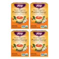 thumbnail image 1 of Sweet Tangerine Positive Energy Tea - 16 Tea Bags per Pack (4 Packs) - Organic Tangerine Energy Tea - Includes Black Tea Leaf, Yerba Mate Leaf, Ashwagandha Root & More, 1 of 5