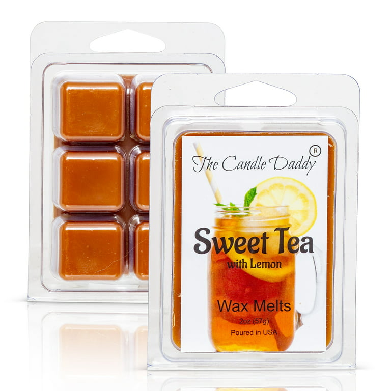 Sweet Tea - Fresh Brewed Southern Sweet Tea Scented Melt- Maximum Scent Wax  Cubes/Melts- 1 Pack -2 Ounces- 6 Cubes 