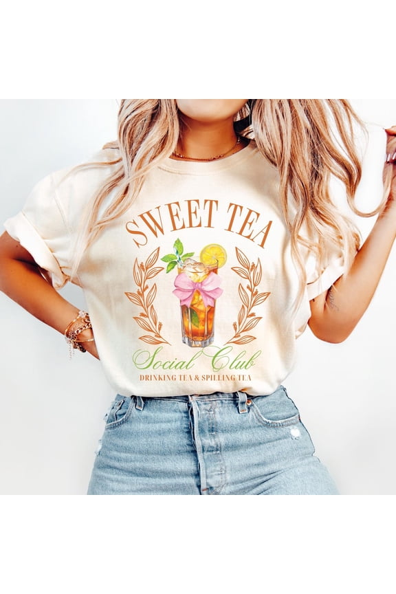 Sweet Tea Social Club Shirt: Southern Style Unisex Tee All Size S-5XL