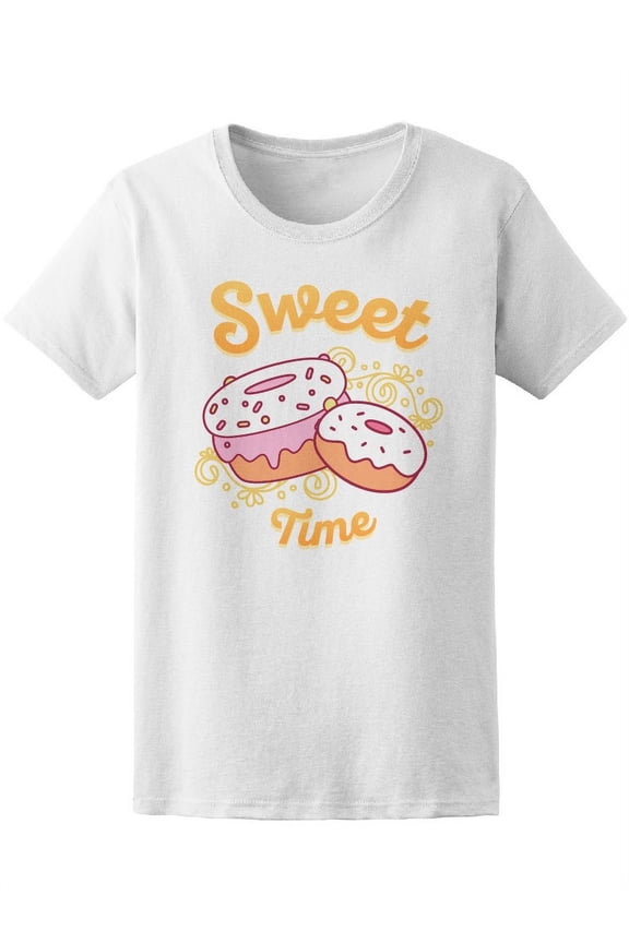 Sweet Time Cute Donuts Tee Women's -Image by Shutterstock