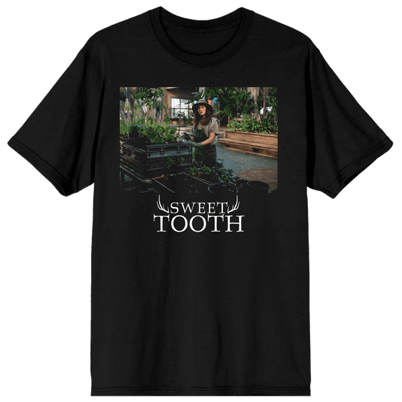Sweet Tooth Aimee Eden Photo Art Crew Neck Short Sleeve Women's Black T-shirt-Medium
