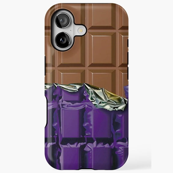 Sweet Tooth Candy Bar Purple Wrapper iPhone Tough Case with iPhone 11 to 17 Pro Max V17743
