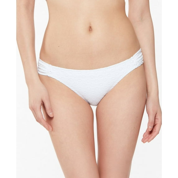 Sweet Tooth Solids Shirred Hipster Bikini Bottoms