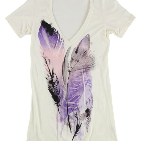 Sweet & Toxic Womens Purple Leaf Graphic T-Shirt, Multicoloured, Small