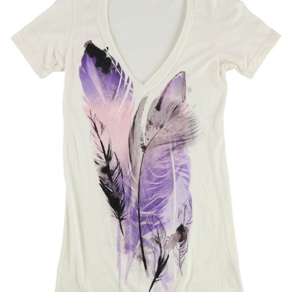 Sweet & Toxic Womens Purple Leaf Graphic T-Shirt, Multicoloured, X-Large
