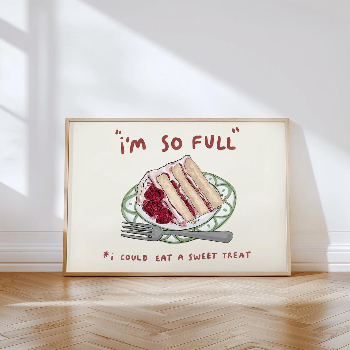 Sweet Treat Cake Bakery Wall Art Print, Dessert Kitchen Home Decor ...