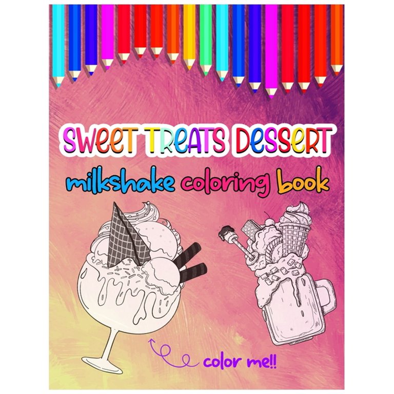 Kid Coloring Notebook: Desserts