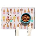 thumbnail image 1 of Sweet Treats Ice Cream Dessert Food Pattern Summer Colorful Dog Food Mat Absorbent Waterproof Non-Slip Durable Pet Feeding Mat, 1 of 6