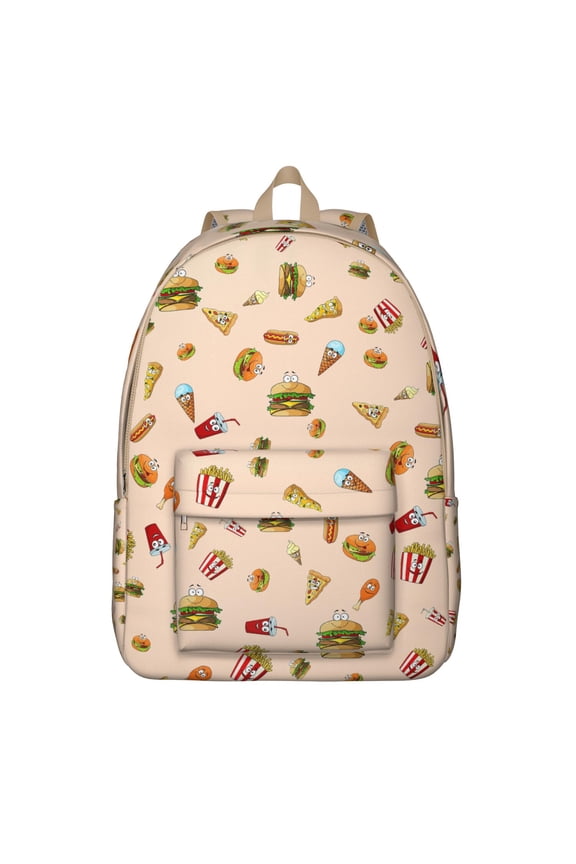 Sweet Treats-Themed Boho Fanny Pack with Colorful Ice Cream & Dessert Print – Summer Food Pattern, Water-Resistant and Stylish for Outdoor Activities
