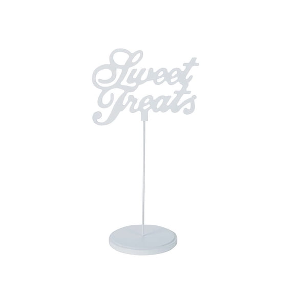 Sweet Treats White Calligraphy Sign - Home Decor - 1 Piece