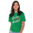thumbnail image 1 of Sweet Twisted Christmas Candy Cane Women's Graphic T Shirt Tees Brisco Brands S, 1 of 6