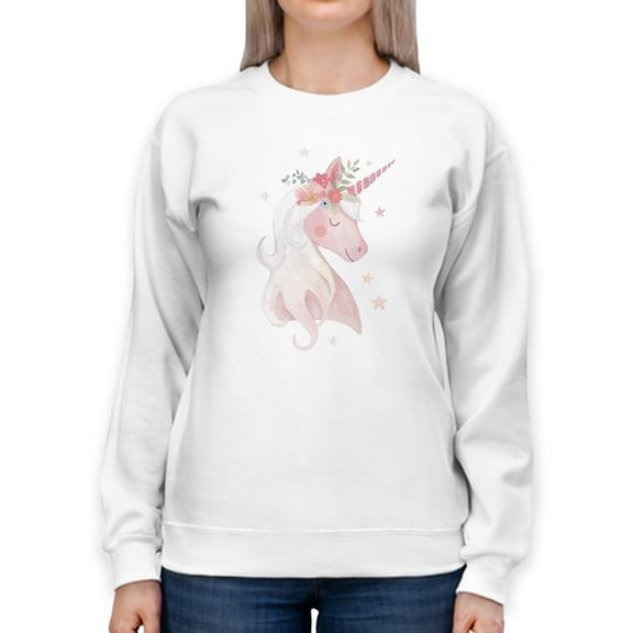 Sweet Unicorn Ii Sweatshirt Women -Victoria Barnes Designs, Female 5X-Large